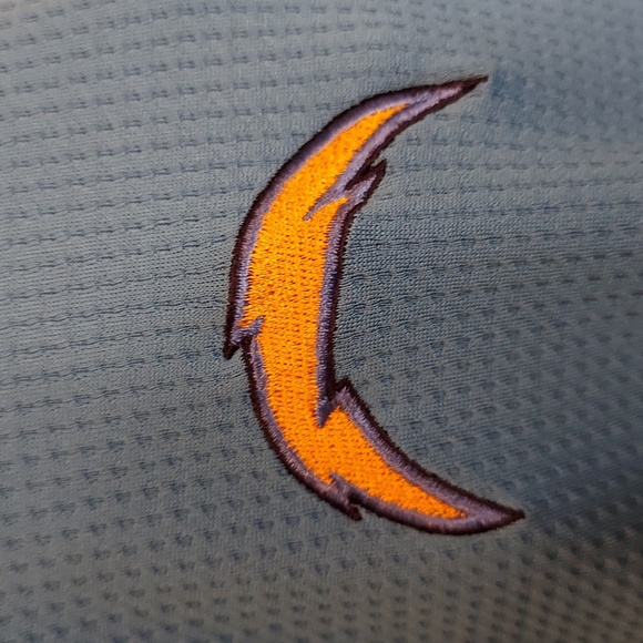 * NFL Los Angeles Chargers Tri-colored Embroidered Adidas Sports  3-Button Polo - Picture 1 of 6